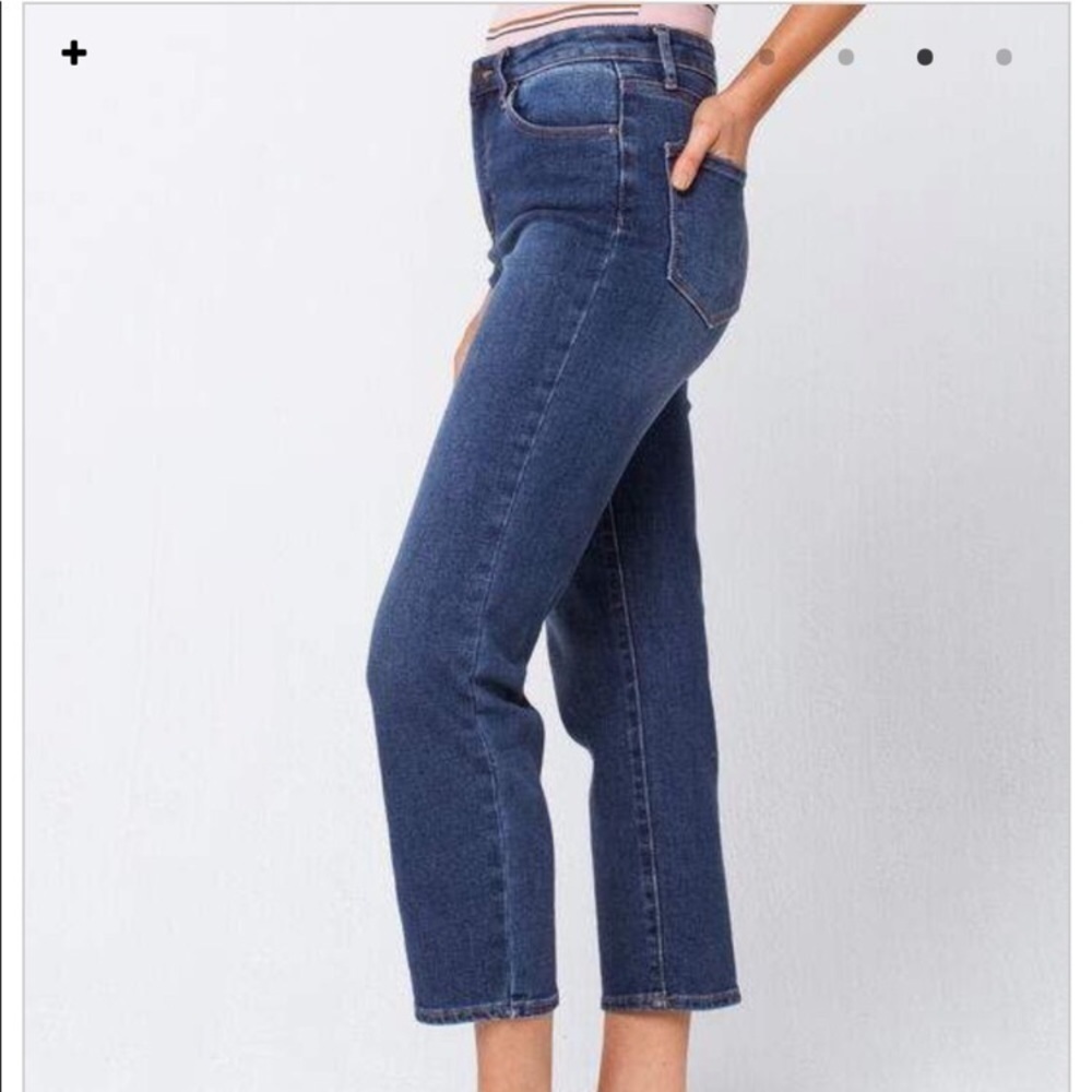 RSQ High Rise Straight Leg Loose Fit Denim Jeans - Picture 3 of 15